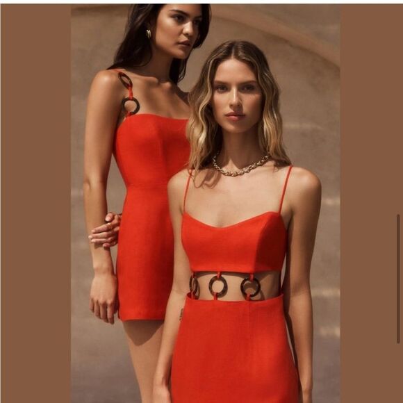 Rumer Bridget Ring Maxi Linen Dress Med‎ NWT - Picture 15 of 15